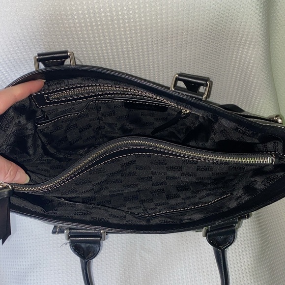 Michael Michael Kors Black Leather Satchel NWOT - Picture 7 of 14